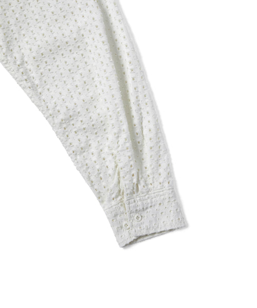 THISISNEVERTHAT THISISNEVERTHAT Damaged Denim Shirt Off White