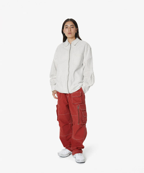 THISISNEVERTHAT THISISNEVERTHAT Damaged Denim Shirt Off White