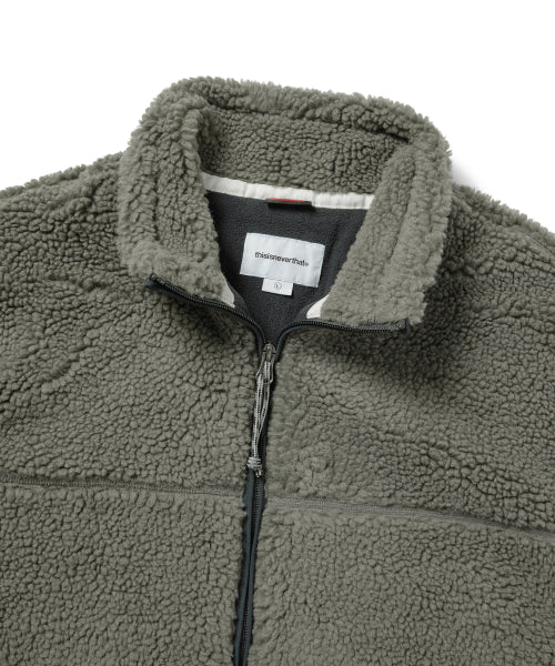 THISISNEVERTHAT THISISNEVERTHAT T Sherpa Fleece Jacket Grey