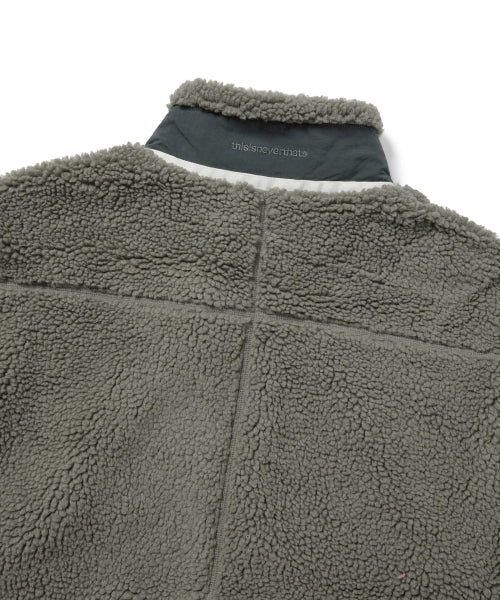 THISISNEVERTHAT THISISNEVERTHAT T Sherpa Fleece Jacket Grey