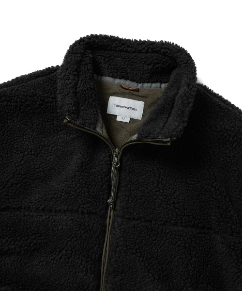 THISISNEVERTHAT THISISNEVERTHAT T Sherpa Fleece Jacket Black