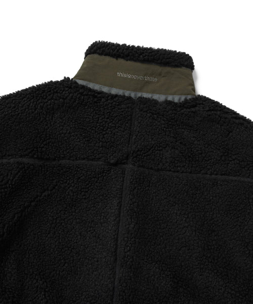 THISISNEVERTHAT THISISNEVERTHAT T Sherpa Fleece Jacket Black