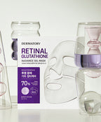DERMATORY DERMATORY Retinal Glutathione Radiance Gel Mask 6pack