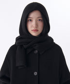 MUSINSA STANDARD WOMAN MUSINSA STANDARD WOMAN Women's Muffler Balaclava Black