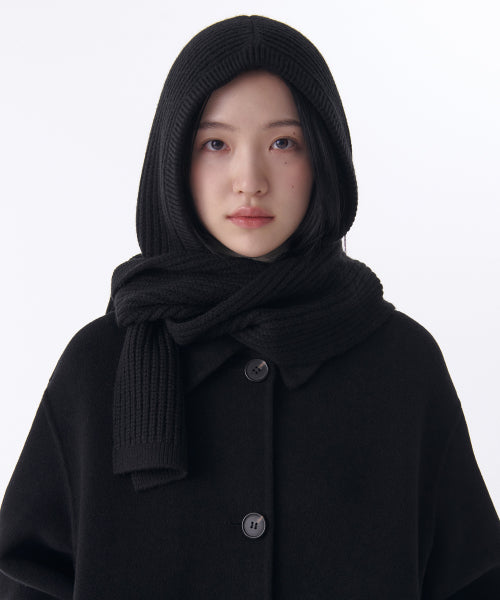 MUSINSA STANDARD WOMAN MUSINSA STANDARD WOMAN Women's Muffler Balaclava Black