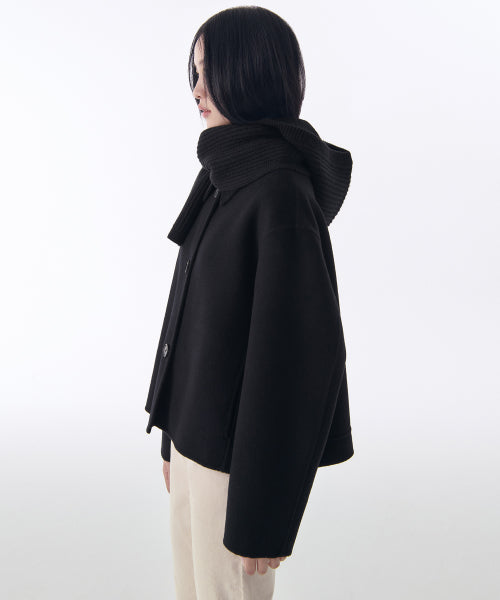 MUSINSA STANDARD WOMAN MUSINSA STANDARD WOMAN Women's Muffler Balaclava Black