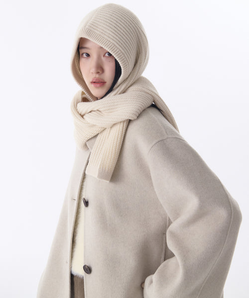 MUSINSA STANDARD WOMAN MUSINSA STANDARD WOMAN Women's muffler balaclava [cream]