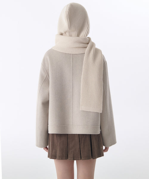 MUSINSA STANDARD WOMAN MUSINSA STANDARD WOMAN Women's muffler balaclava [cream]