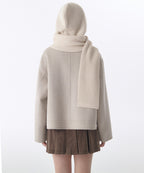 MUSINSA STANDARD WOMAN MUSINSA STANDARD WOMAN Women's muffler balaclava [cream]
