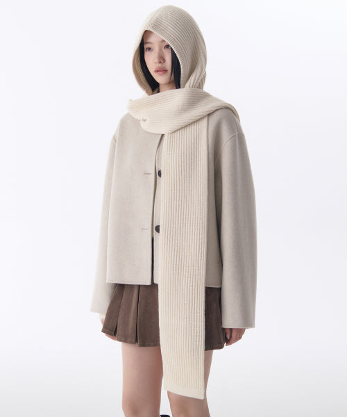 MUSINSA STANDARD WOMAN MUSINSA STANDARD WOMAN Women's muffler balaclava [cream]