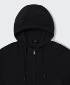 MUSINSA STANDARD WOMAN MUSINSA STANDARD WOMAN Women's Knitwear Hooded Zip-up [Black]
