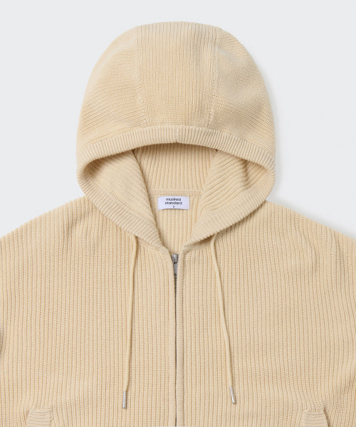 MUSINSA STANDARD WOMAN MUSINSA STANDARD WOMAN Women's Knitwear Zip-Up [Cream Beige]