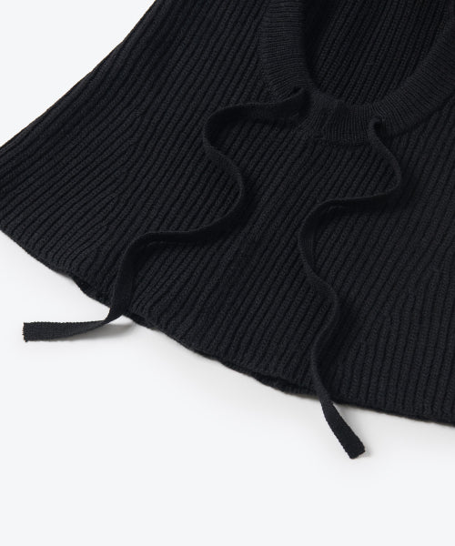 MUSINSA STANDARD WOMAN MUSINSA STANDARD WOMAN Women's Oversized String Knit Balaclava [Black]
