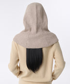 MUSINSA STANDARD WOMAN MUSINSA STANDARD WOMAN Women's oversized string knit balaclava (oatmeal)
