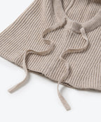 MUSINSA STANDARD WOMAN MUSINSA STANDARD WOMAN Women's oversized string knit balaclava (oatmeal)