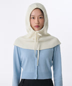 MUSINSA STANDARD WOMAN MUSINSA STANDARD WOMAN Women's oversized string knit balaclava (cream)