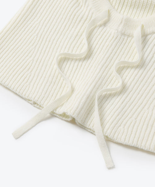MUSINSA STANDARD WOMAN MUSINSA STANDARD WOMAN Women's oversized string knit balaclava (cream)