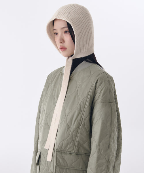 MUSINSA STANDARD WOMAN MUSINSA STANDARD WOMAN Women's Knit Tie Bonnet Cream