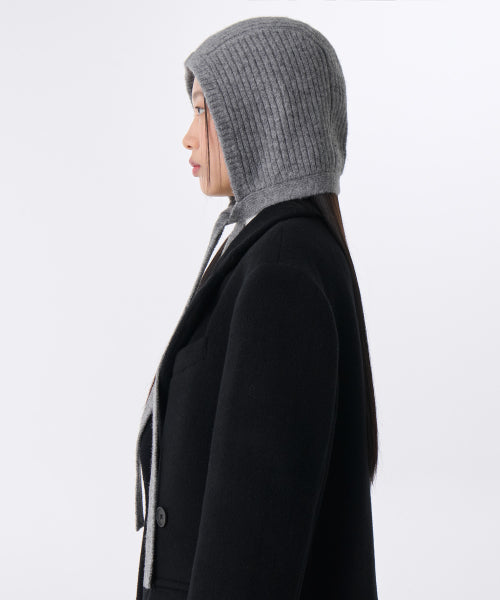 MUSINSA STANDARD WOMAN MUSINSA STANDARD WOMAN Women's Knit Tie Bonnet [Medium Gray]