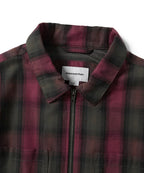 THISISNEVERTHAT THISISNEVERTHAT GORE-TEX WINDSTOPPER Shaggy Check Shirt Red