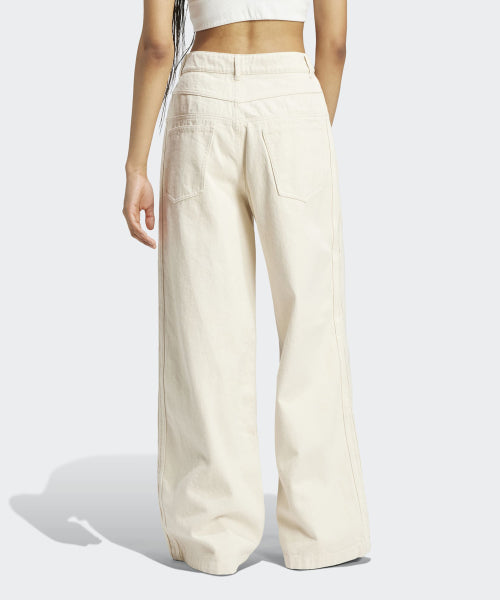 ADIDAS ADIDAS Premium Essential Denim Balloon Pants - Ivory
