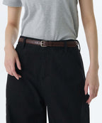 MUSINSA STANDARD WOMAN MUSINSA STANDARD WOMAN Women's Rounded Square Synthetic Leather Slim Belt 20mm