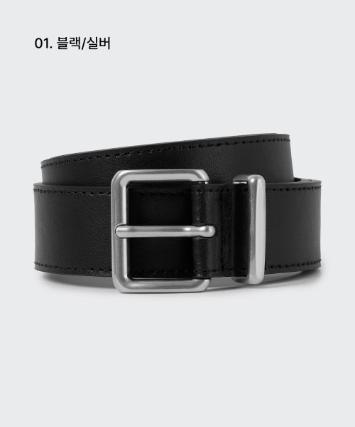 MUSINSA STANDARD WOMAN MUSINSA STANDARD WOMAN Women's Rounded Square Leather Belt 30mm
