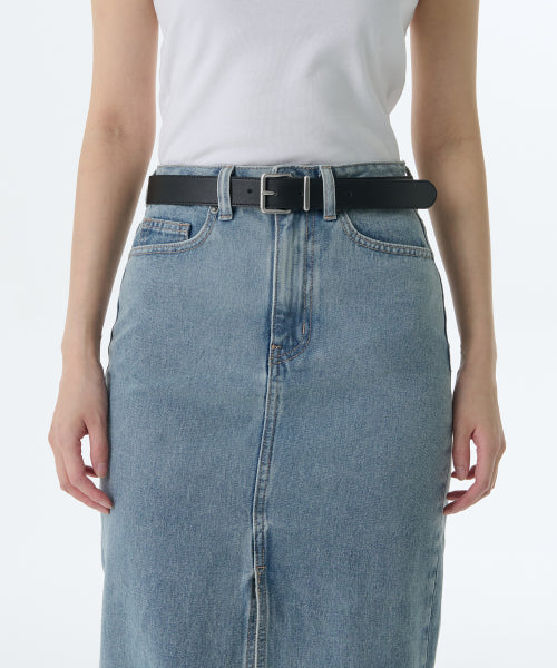 MUSINSA STANDARD WOMAN MUSINSA STANDARD WOMAN Women's Rounded Square Leather Belt 30mm