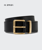 MUSINSA STANDARD WOMAN MUSINSA STANDARD WOMAN Women's Rounded Square Leather Belt 30mm
