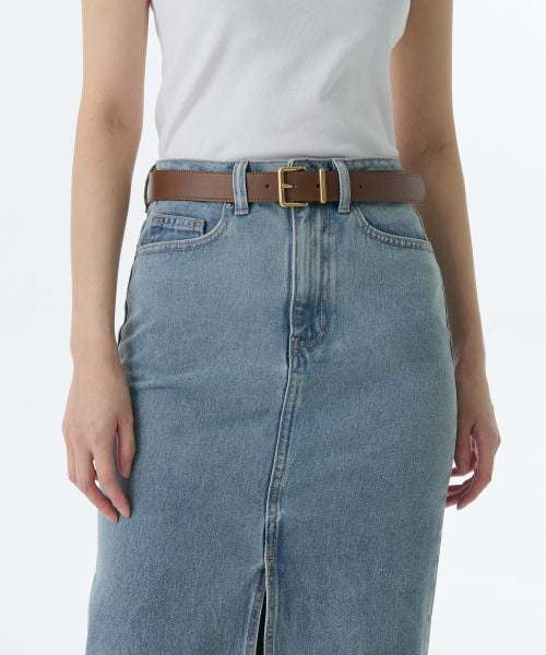 MUSINSA STANDARD WOMAN MUSINSA STANDARD WOMAN Women's Rounded Square Leather Belt 30mm