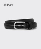 MUSINSA STANDARD WOMAN MUSINSA STANDARD WOMAN Women's Rounded Leather Thin Belt_15mm