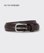 MUSINSA STANDARD WOMAN MUSINSA STANDARD WOMAN Women's Rounded Leather Thin Belt_15mm