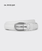 MUSINSA STANDARD WOMAN MUSINSA STANDARD WOMAN Women's Rounded Leather Thin Belt_15mm