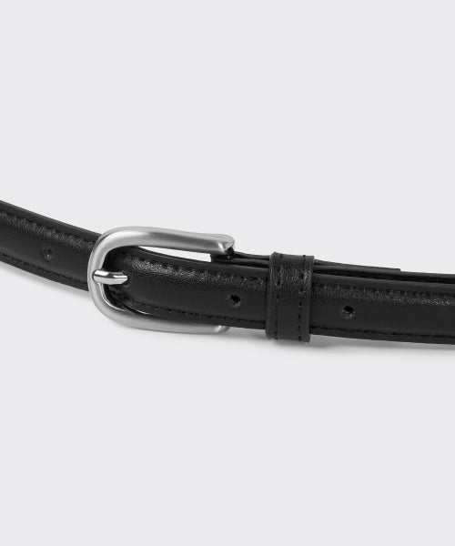 MUSINSA STANDARD WOMAN MUSINSA STANDARD WOMAN Women's Rounded Leather Thin Belt_15mm