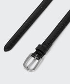 MUSINSA STANDARD WOMAN MUSINSA STANDARD WOMAN Women's Rounded Croco Pattern Leather Thin Belt_15mm
