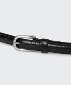 MUSINSA STANDARD WOMAN MUSINSA STANDARD WOMAN Women's Rounded Croco Pattern Leather Thin Belt_15mm