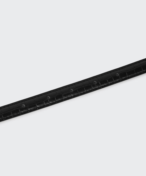 MUSINSA STANDARD WOMAN MUSINSA STANDARD WOMAN Women's Rounded Croco Pattern Leather Thin Belt_15mm