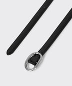MUSINSA STANDARD WOMAN MUSINSA STANDARD WOMAN Women's oval crack leather thin belt 15mm