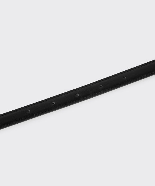 MUSINSA STANDARD WOMAN MUSINSA STANDARD WOMAN Women's oval crack leather thin belt 15mm