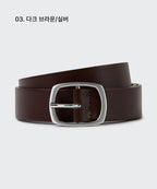 MUSINSA STANDARD WOMAN MUSINSA STANDARD WOMAN Women's Oval Square Synthetic Leather Belt_25mm