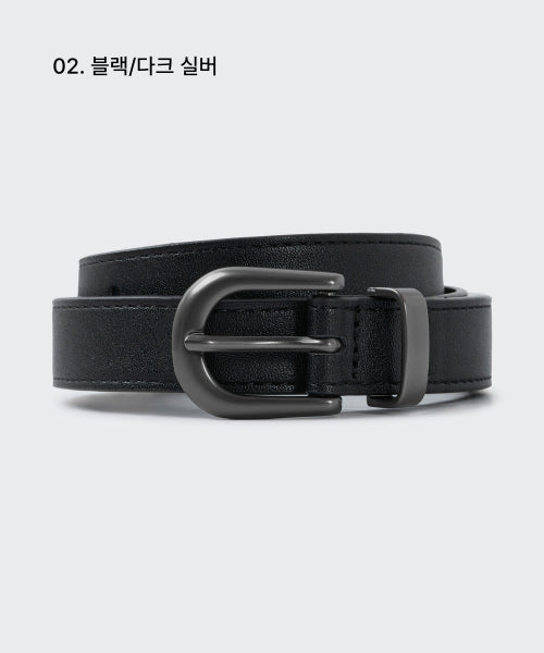 MUSINSA STANDARD WOMAN MUSINSA STANDARD WOMAN Women's Synthetic Leather Semi Western Slim Belt 20mm