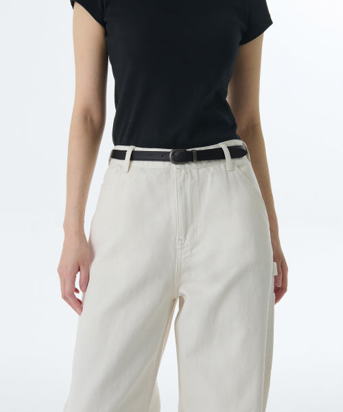MUSINSA STANDARD WOMAN MUSINSA STANDARD WOMAN Women's Synthetic Leather Semi Western Slim Belt 20mm