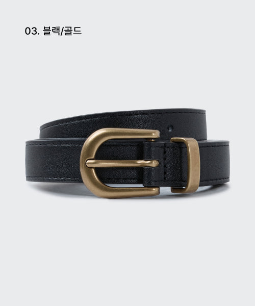 MUSINSA STANDARD WOMAN MUSINSA STANDARD WOMAN Women's Synthetic Leather Semi Western Slim Belt 20mm