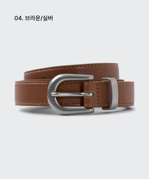 MUSINSA STANDARD WOMAN MUSINSA STANDARD WOMAN Women's Synthetic Leather Semi Western Slim Belt 20mm