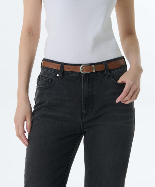 MUSINSA STANDARD WOMAN MUSINSA STANDARD WOMAN Women's Synthetic Leather Semi Western Slim Belt 20mm