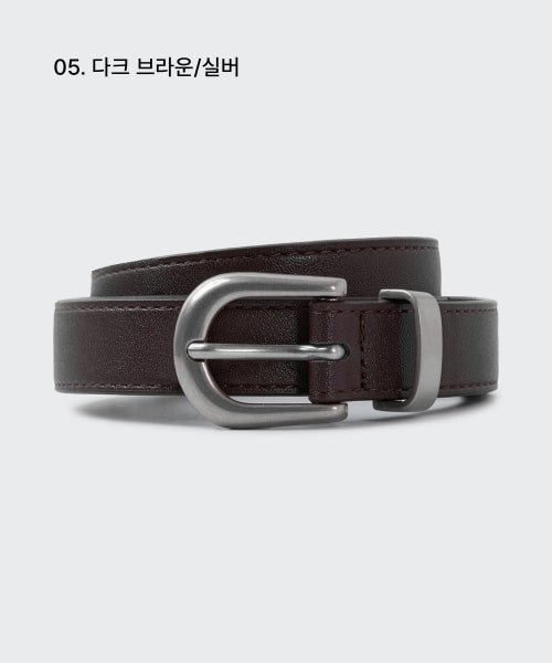 MUSINSA STANDARD WOMAN MUSINSA STANDARD WOMAN Women's Synthetic Leather Semi Western Slim Belt 20mm