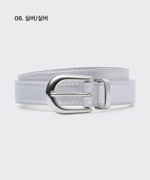 MUSINSA STANDARD WOMAN MUSINSA STANDARD WOMAN Women's Synthetic Leather Semi Western Slim Belt 20mm