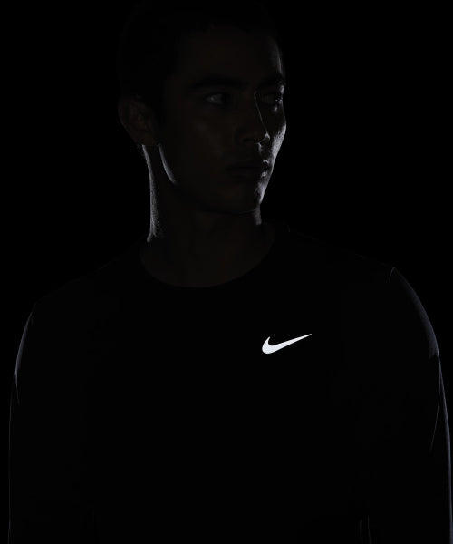NIKE NIKE Long Sleeve Running Top M - Black
