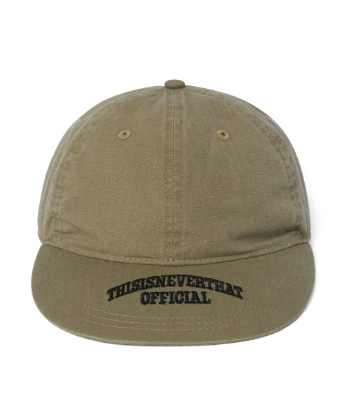 THISISNEVERTHAT THISISNEVERTHAT Visor Embroidered Ripstop Cap Beige