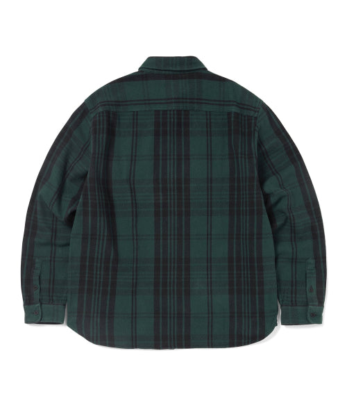 THISISNEVERTHAT THISISNEVERTHAT Big Flannel Work Shirt Green